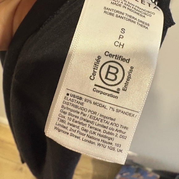 Like new- ATHLETA -Black Sleeveless Santorini Thera Dress - Picture 7 of 10